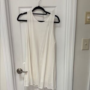 Lulu's White Sleeveless Mini Dress